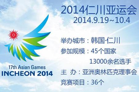 2014年仁川亚运会小资料图