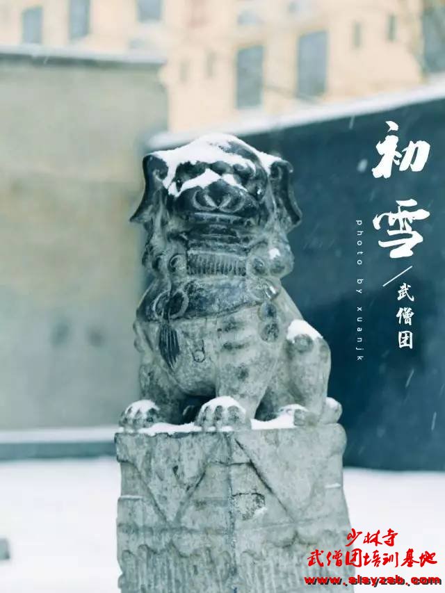 校园 | 延鲁武校第一场雪景明信片，快快收藏哦