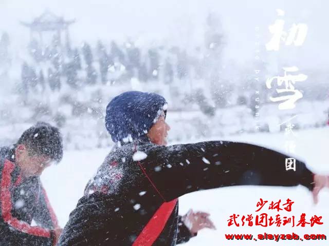 校园 | 延鲁武校第一场雪景明信片，快快收藏哦